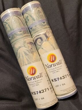 NEW Vintage Norwall Vinyl Wallpaper Border KS74371 Lot of 2 Rolls